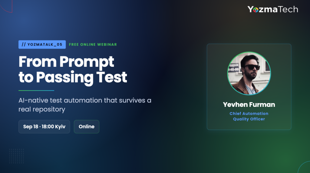 From Prompt to Passing Test: AI-Native Test Automation
